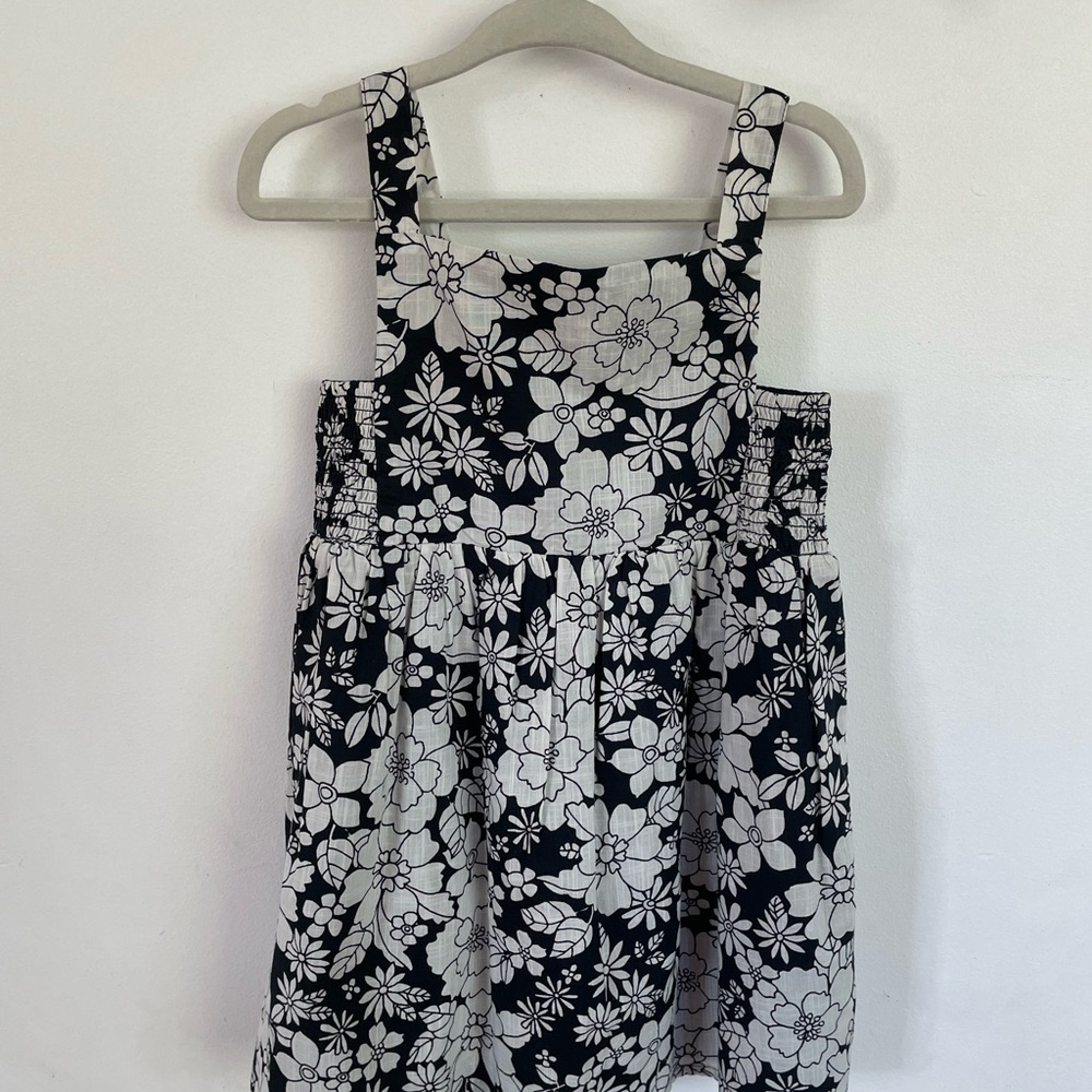 GAP Toddler Black and White Floral Dress